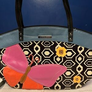 Relic Colorful Butterfly Patterned Women's Bag